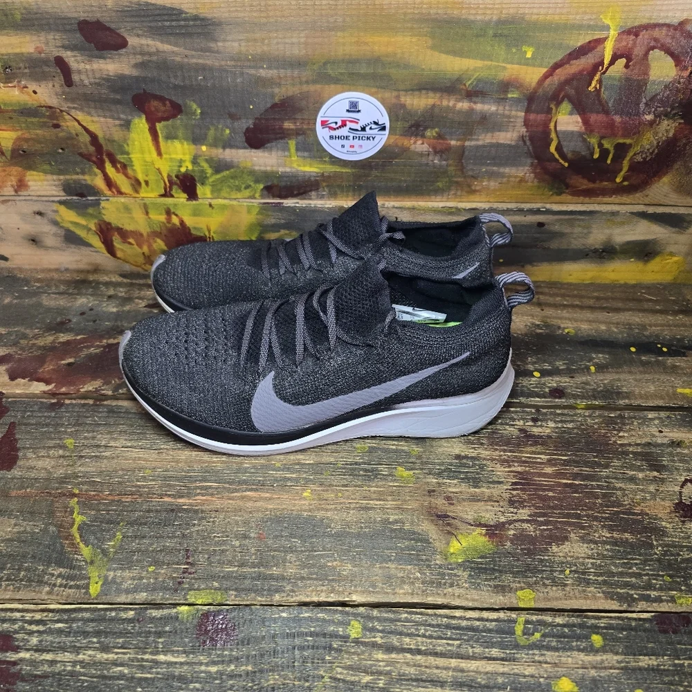 Nike‎ Zoom Fly Flyknit AR4562-081 Black Gunsmoke Running Shoes Womens Size 6.5